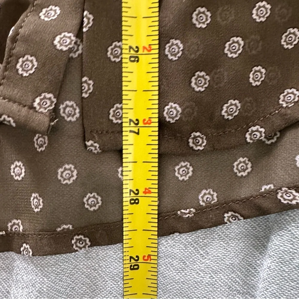 Free People Women’s Easy Rider Printed Button Down Sheer Blouse Size M